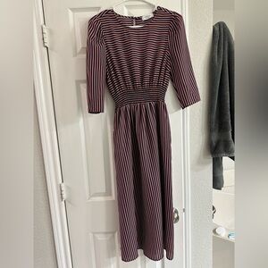 Red, white and blue stripped boutique dress with pockets!